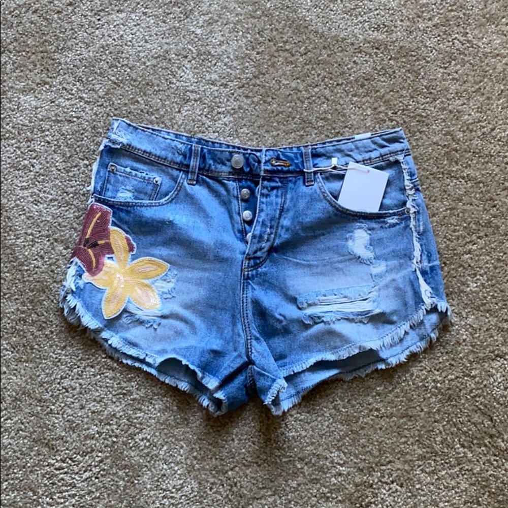New Zara High Rise Shorts